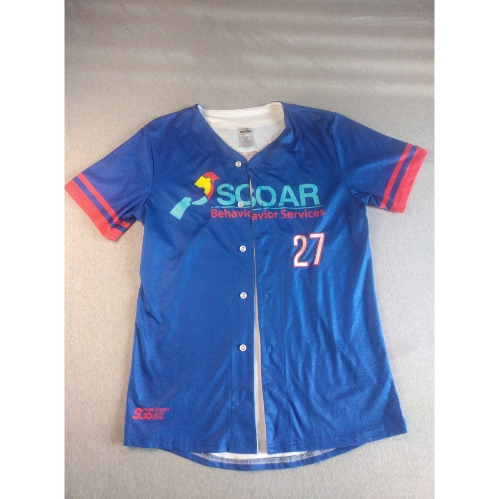 Sports Gear Swag Behavior Services Jersey Button Up Size S - Picture 2 of 14